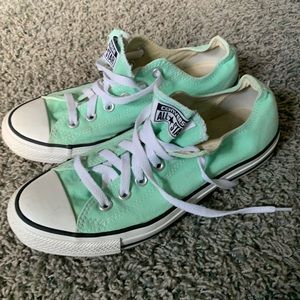 Mint Green Converse All Stars